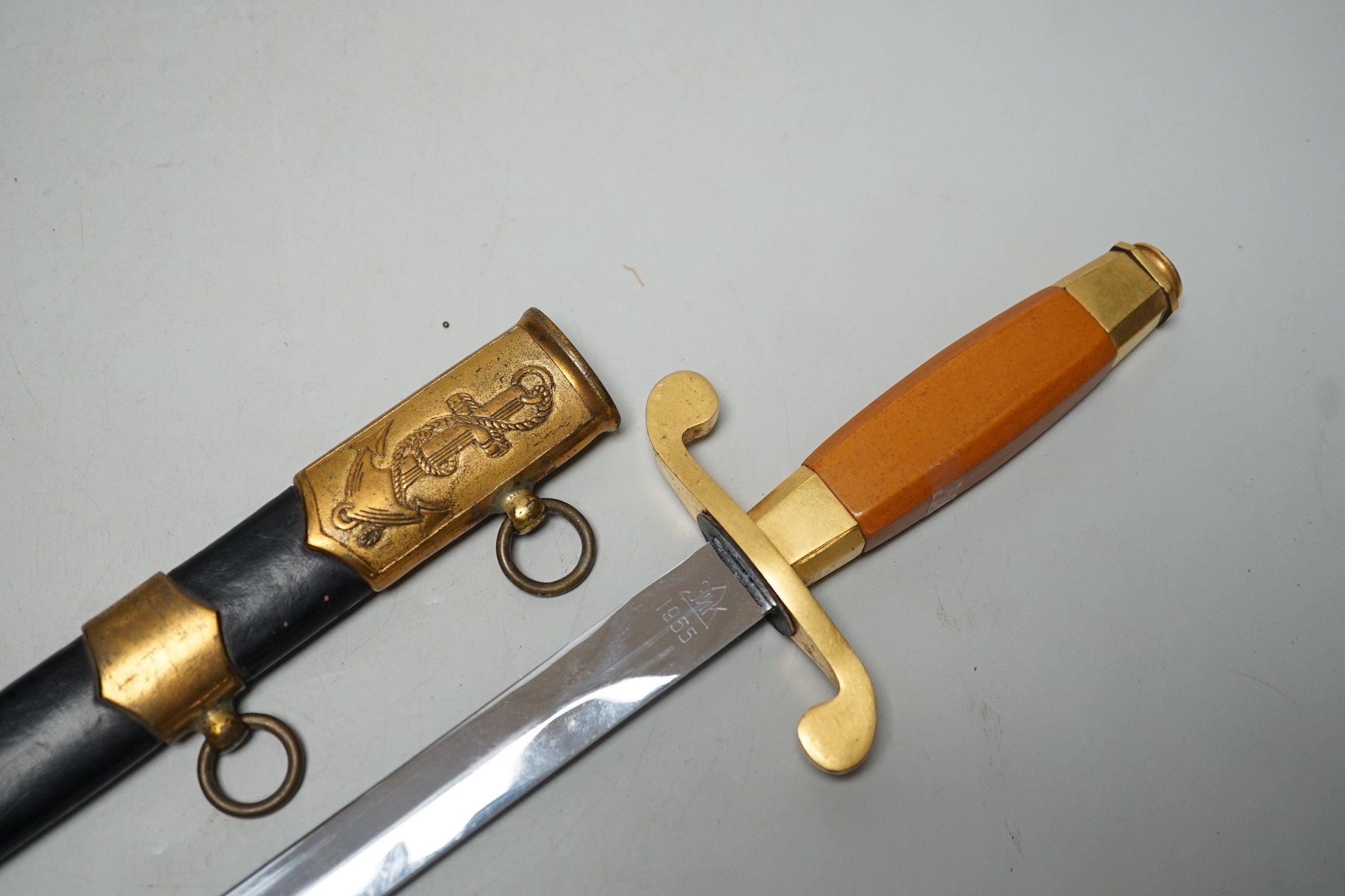 A USSR Soviet navy officer's dress dagger dated 1955